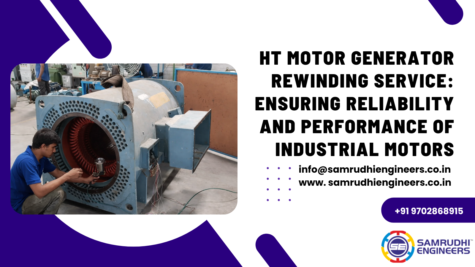 HT Motor Generator Rewinding Service